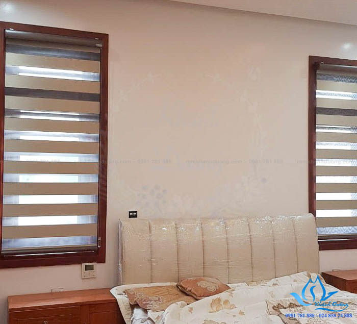 Mẫu rèm cầu vồng Ecohome lắp đặt tại biệt thự sang trọng EBL 302