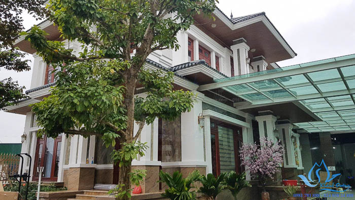 Mẫu rèm cầu vồng Ecohome lắp đặt tại biệt thự sang trọng EBL 302