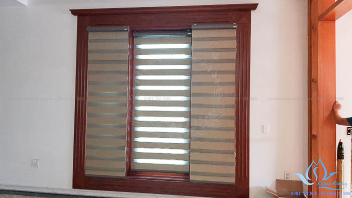 Mẫu rèm cầu vồng Ecohome lắp đặt tại biệt thự sang trọng EBL 302