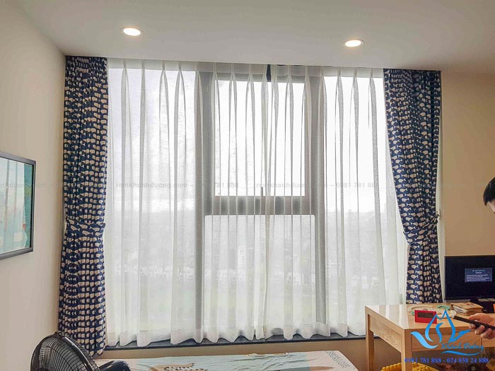 Mẫu rèm vải đẹp cản nắng phòng bé trai chung cư Tây Hồ, Hà Nội A57152