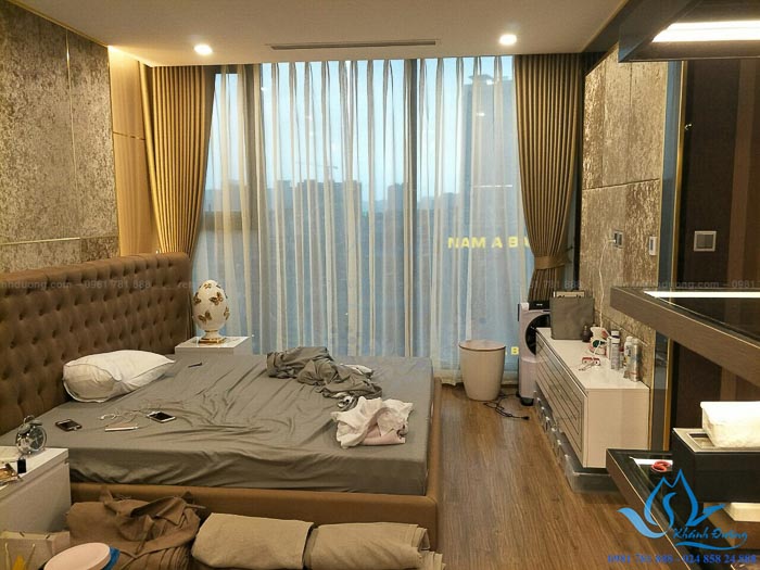 Mẫu rèm vải hai lớp chung cư sang trọng tại Phạm Hùng- Hà Nội TM-75-15
