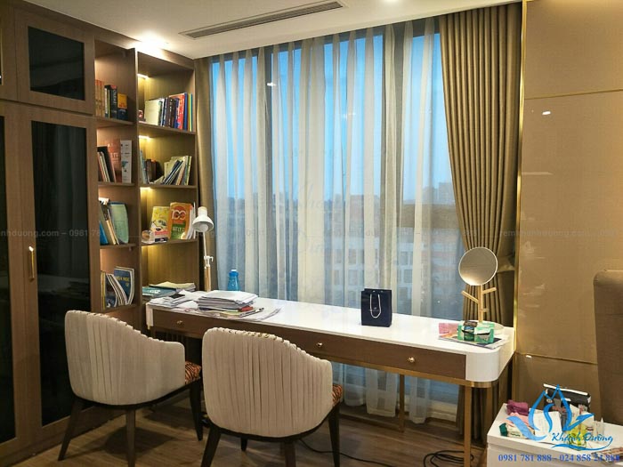 Mẫu rèm vải hai lớp chung cư sang trọng tại Phạm Hùng- Hà Nội TM-75-15