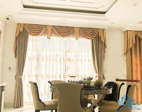 Mua rèm cổ điển cho biệt thự sang trọng Trung Hòa, Cầu Giấy HT882-11