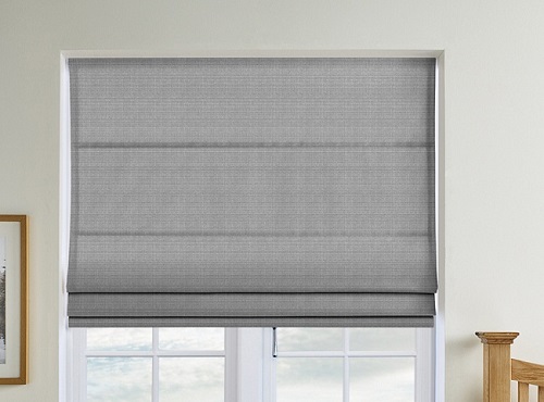Mẫu rèm cửa Roman đẹp giá rẻ đẹp với màu xám tối