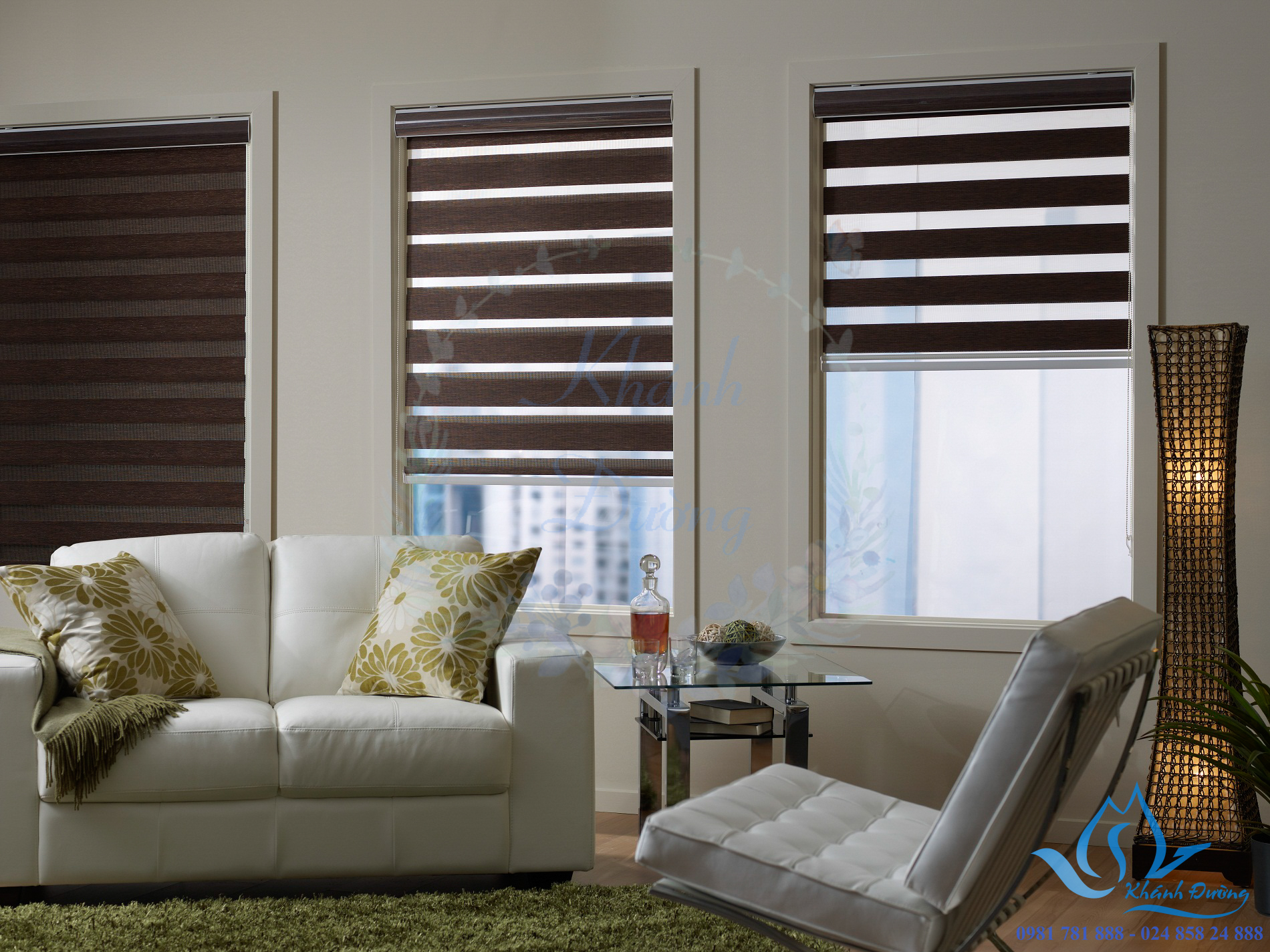 Rèm cầu vồng Hàn Quốc màu trầm mang lại sự thanh lịch