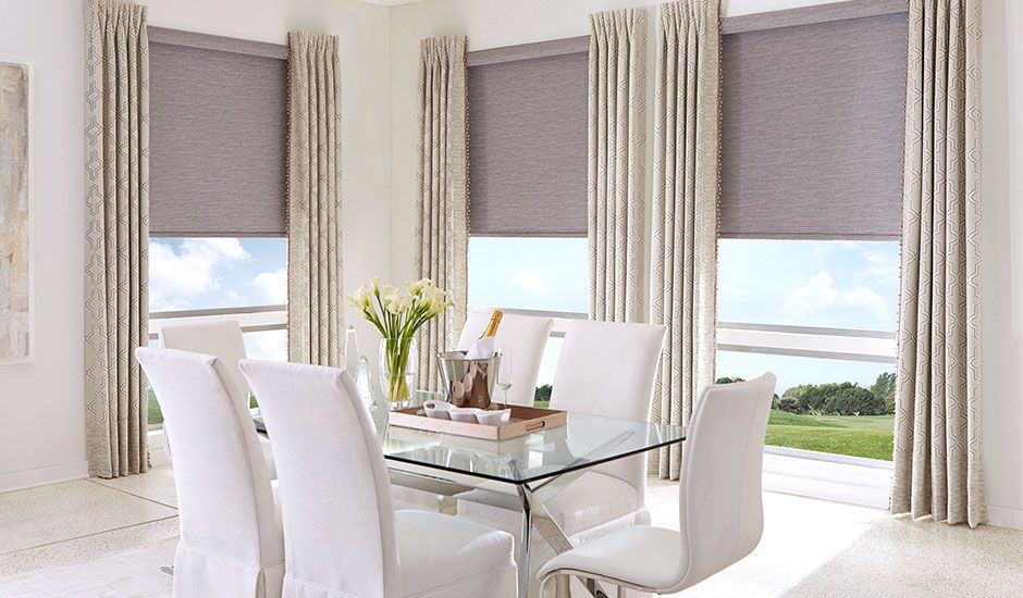 Rèm cuốn trơn tinh tế, đơn giản
