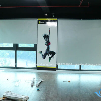 Rèm cuốn trơn dành cho phòng tập gym tại KĐT Việt Hưng, Hà Nội MA1895