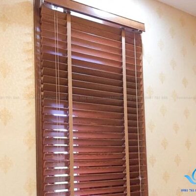Rèm gỗ thông tuyết cao cấp SKK 501 cho biệt thự khu đô thị Đặng Xá