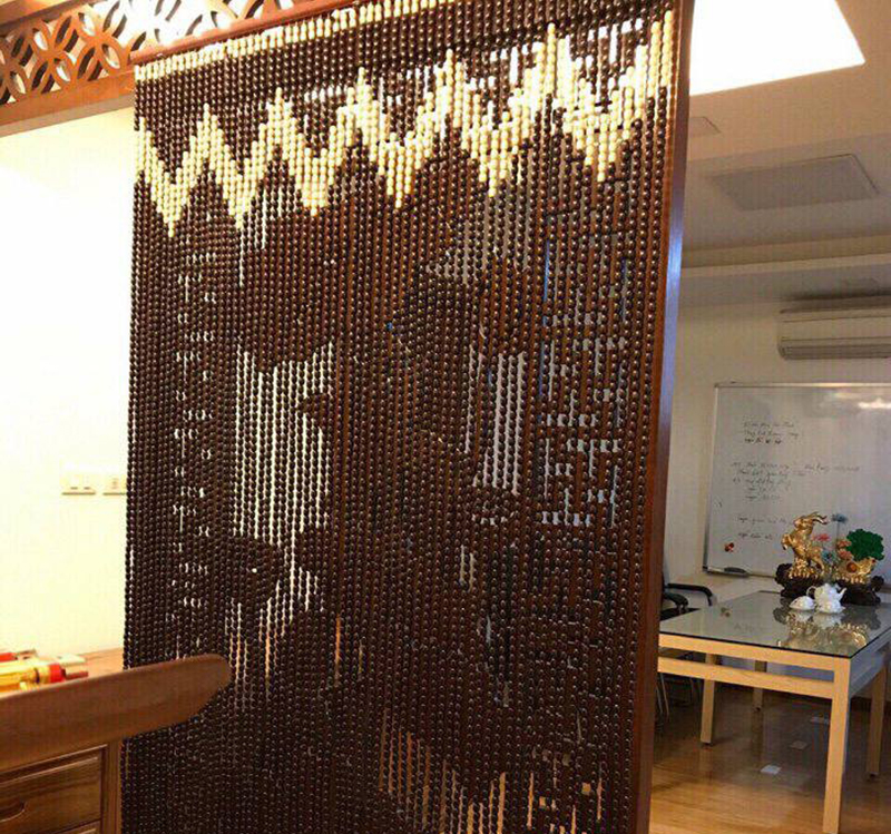 Rèm hạt gỗ cổ kính, trang nhã Rèm hạt gỗ cổ kính, trang nhã