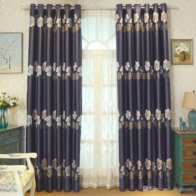 Rèm vải họa tiết đẳng cấp tại nhà anh Văn, Thanh Xuân, Hà Nội HH-022