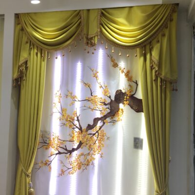 Rèm tân cổ điển cho phòng khách đẹp