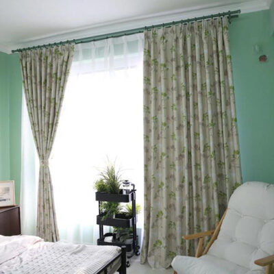 Rèm vải phòng ngủ hoa văn