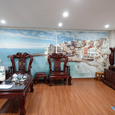 Rèm tranh phong cảnh in thường thanh lịch tại Tân Triều, Hà Nội RT37