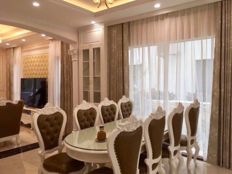 Rèm vải biệt thự hiện đại