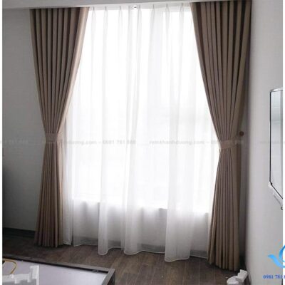 Rèm vải chống nắng cho nhà hướng Tây chung cư Mandarin DIM 20-03
