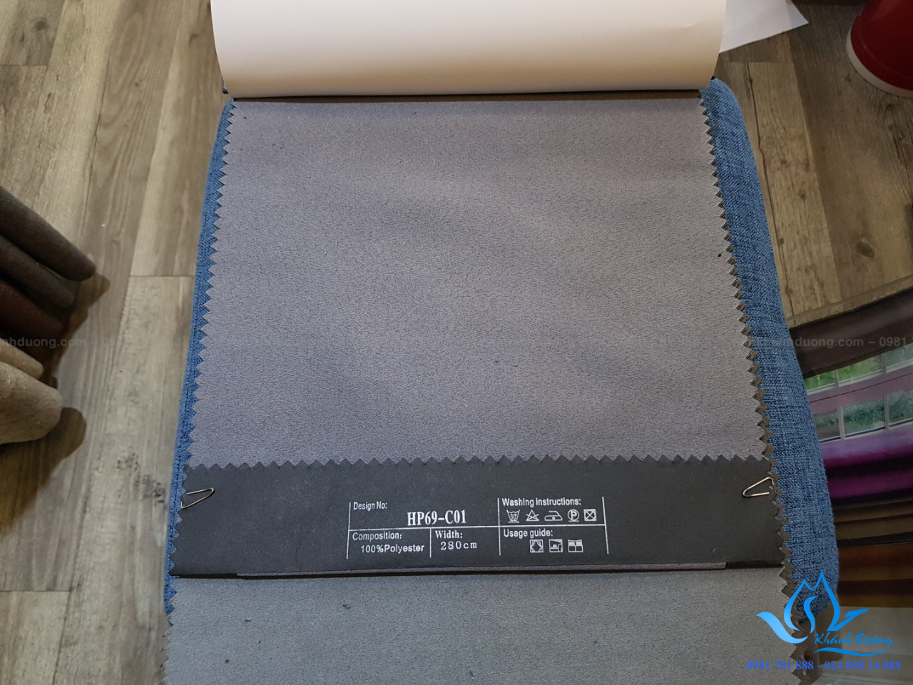 11.5 rèm vải hai lớp cho phòng ngủ biệt thự giá 1260,000(2)