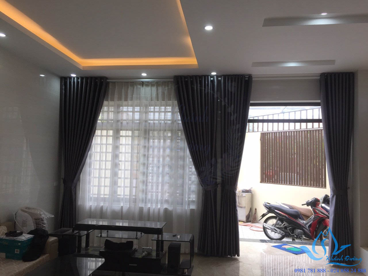 Rèm vải hai lớp đẹp sang trọng