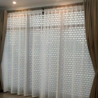 Rèm vải hai lớp cho biệt thự tại khu đô thị văn khê Hà Đông