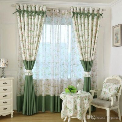Rèm vải họa tiết HH - 018