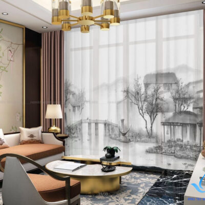 RT11 rèm in tranh truyền thống