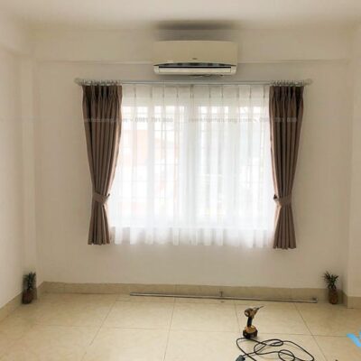 Rèm vải một màu giá rẻ nhất Hà Nội mã HP 13