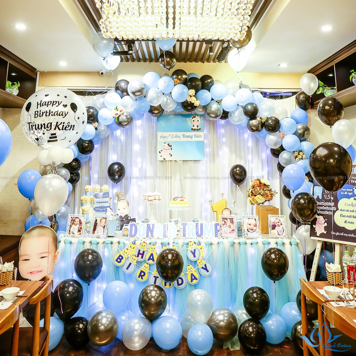 Rèm vải trang trí sinh nhật đẹp tại Yên Hòa - Cầu Giấy