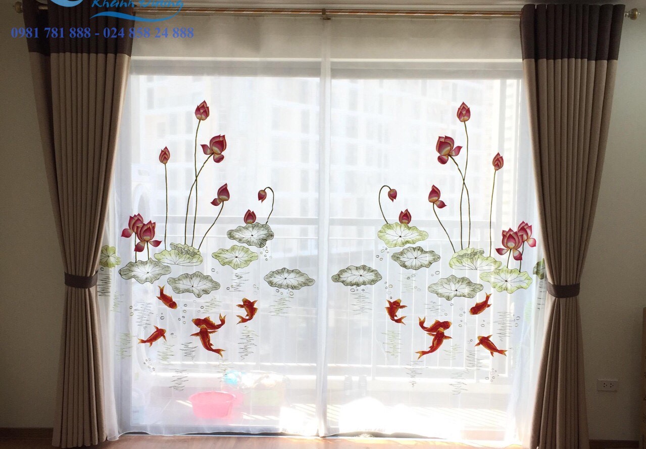 Rèm voan thêu tay giúp không gian của bạn trở nên sang trọng hơn