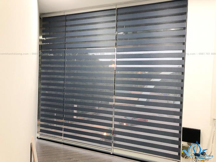 Mẫu rèm cầu vồng cản sáng BS 1009 được chụp tại showroom 88 Trương Công Giai