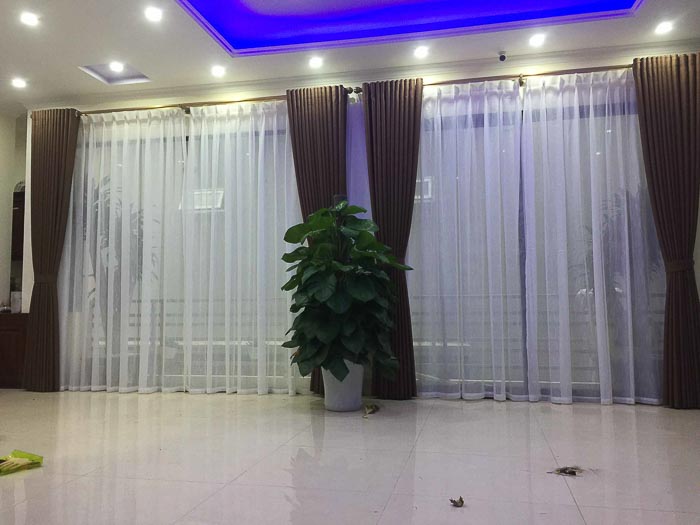 Rèm vải cách nhiệt cản nắng dành cho biệt thự quận Hoàng Mai TM6914 Rèm vải cách nhiệt cản nắng dành cho biệt thự quận Hoàng Mai TM6914