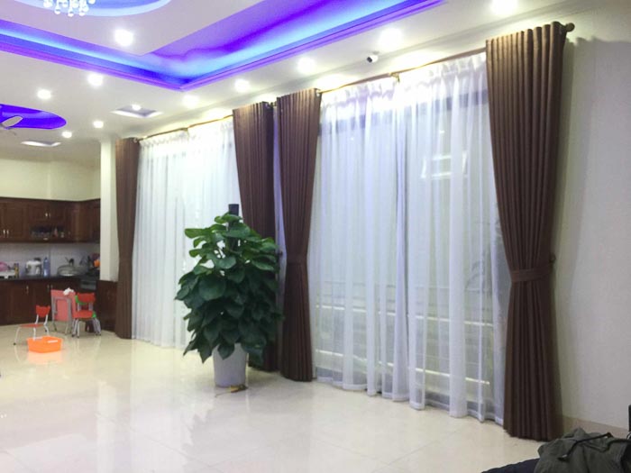 Rèm vải cách nhiệt cản nắng dành cho biệt thự quận Hoàng Mai TM6914 Rèm vải cách nhiệt cản nắng dành cho biệt thự quận Hoàng Mai TM6914
