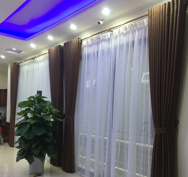 Rèm vải cách nhiệt cản nắng dành cho biệt thự quận Hoàng Mai TM6914 Rèm vải cách nhiệt cản nắng dành cho biệt thự quận Hoàng Mai TM6914