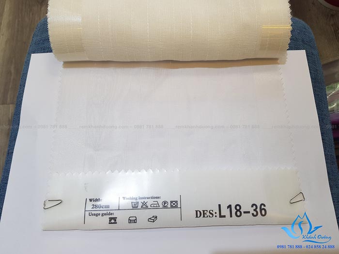 Rèm vải hai lớp chống nắng cách nhiệt đẹp nhất Thanh Xuân TM 1606-13
