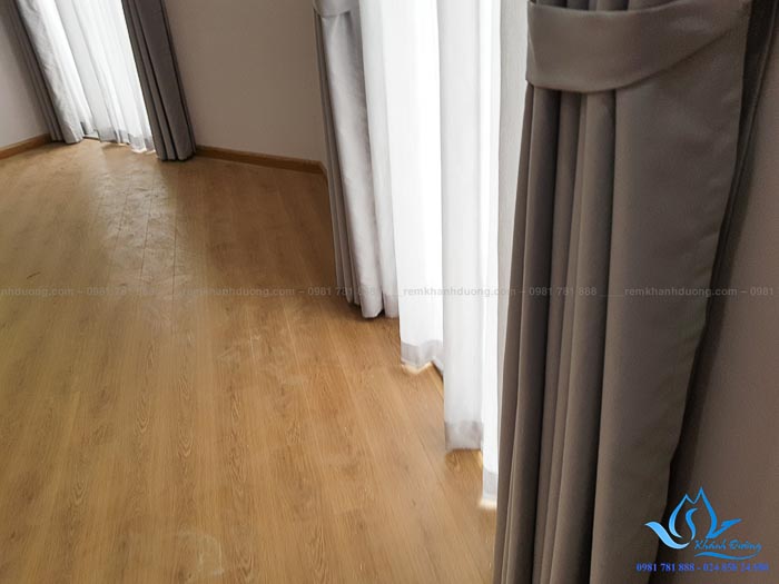 Rèm vải hai lớp chống nắng cao cấp tại KĐT Việt Hưng, Hà Nội HP79-S01