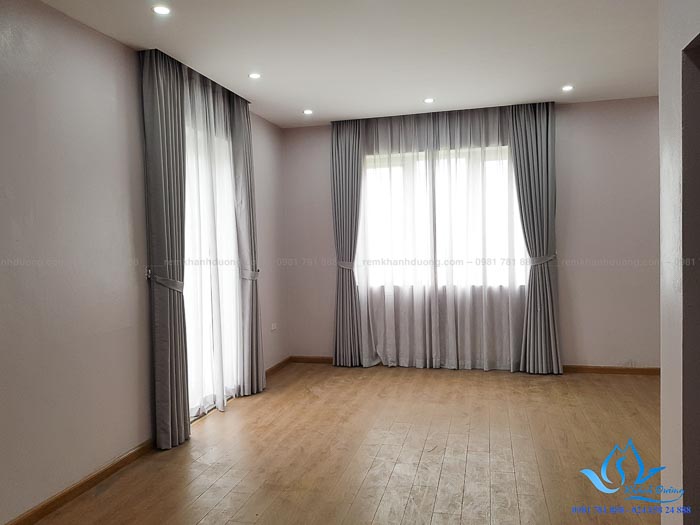 Rèm vải hai lớp chống nắng cao cấp tại KĐT Việt Hưng, Hà Nội HP79-S01