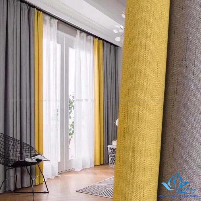 Rèm vải hai lớp sao băng ấn tượng tại Láng Hạ, Hà Nội TM 97-34