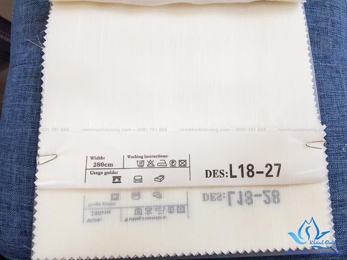 Rèm vải hai lớp silicon cao cấp chung cư Mipec, quận Long Biên 1602-9