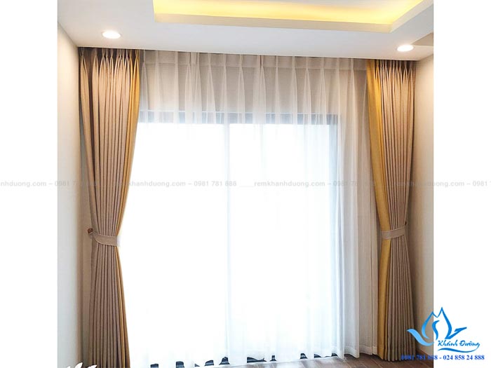 Rèm vải hai lớp tại chung cư Vinhomes Times City Park Hill B07-A36-4