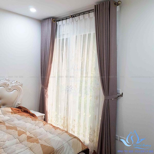 Rèm vải Hàn Quốc voan họa tiết đẹp thêu tay Mỹ Đình, Hà Nội DOICE10