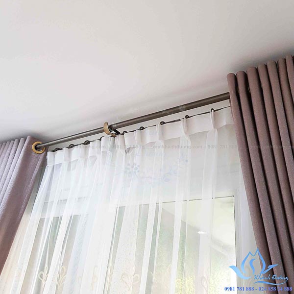 Rèm vải Hàn Quốc voan họa tiết đẹp thêu tay Mỹ Đình, Hà Nội DOICE10