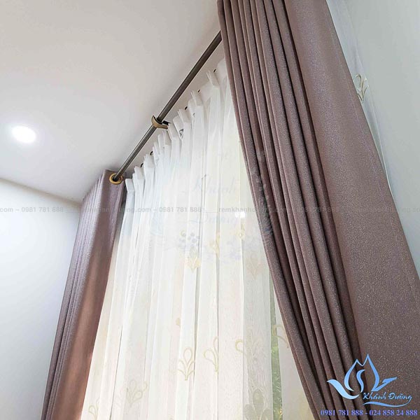 Rèm vải Hàn Quốc voan họa tiết đẹp thêu tay Mỹ Đình, Hà Nội DOICE10
