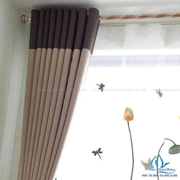Rèm voan thêu tay chung cư Anland Nam Cường KĐT Dương Nội GP 484