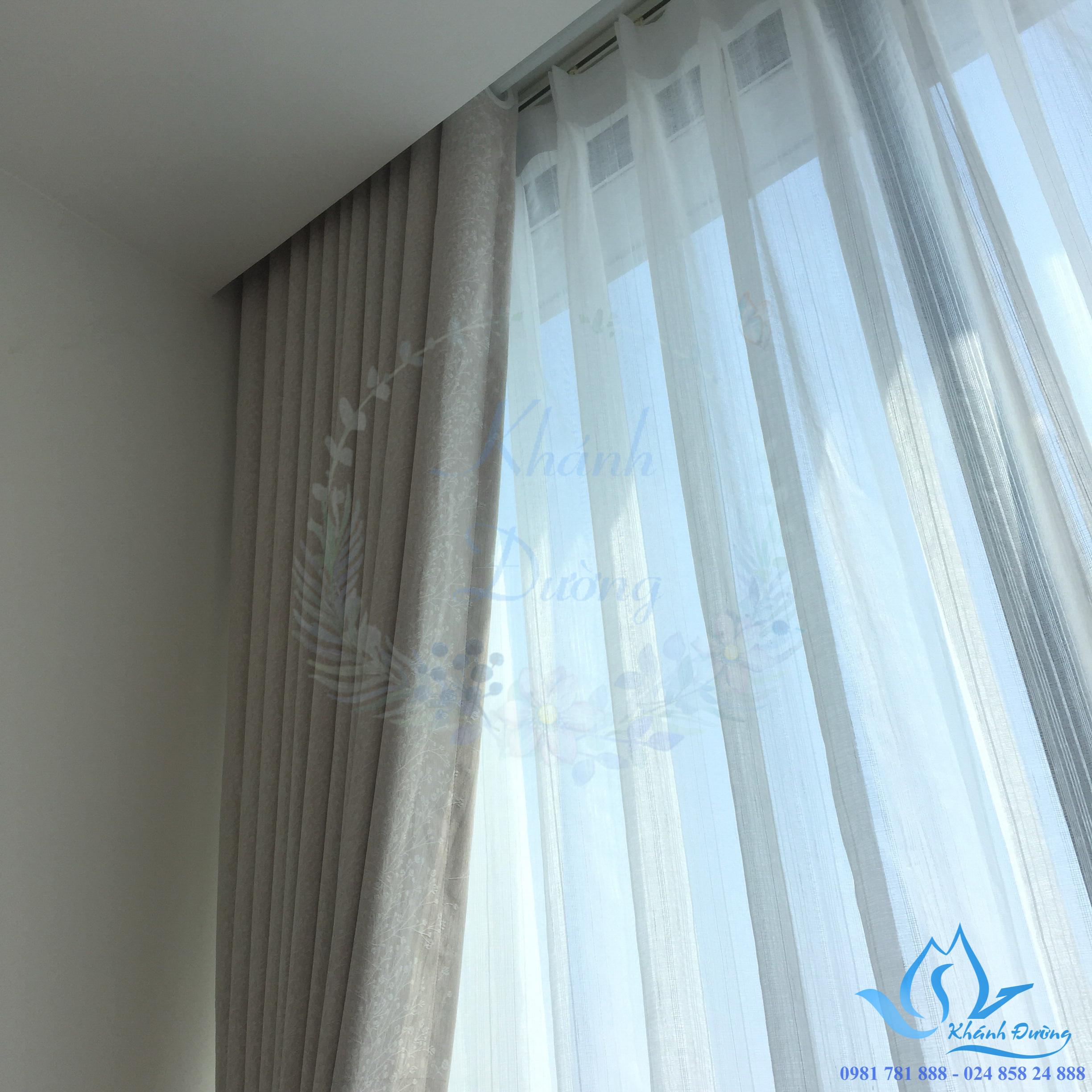 Rèm vải hai lớp đẳng cấp tại Hà Nội