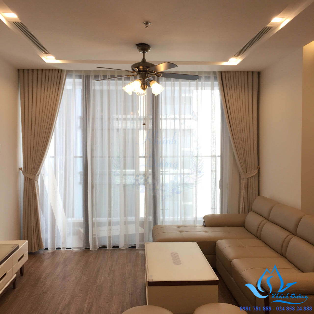 Rèm vải hai lớp đẳng cấp sang trọng tại Hà Nội