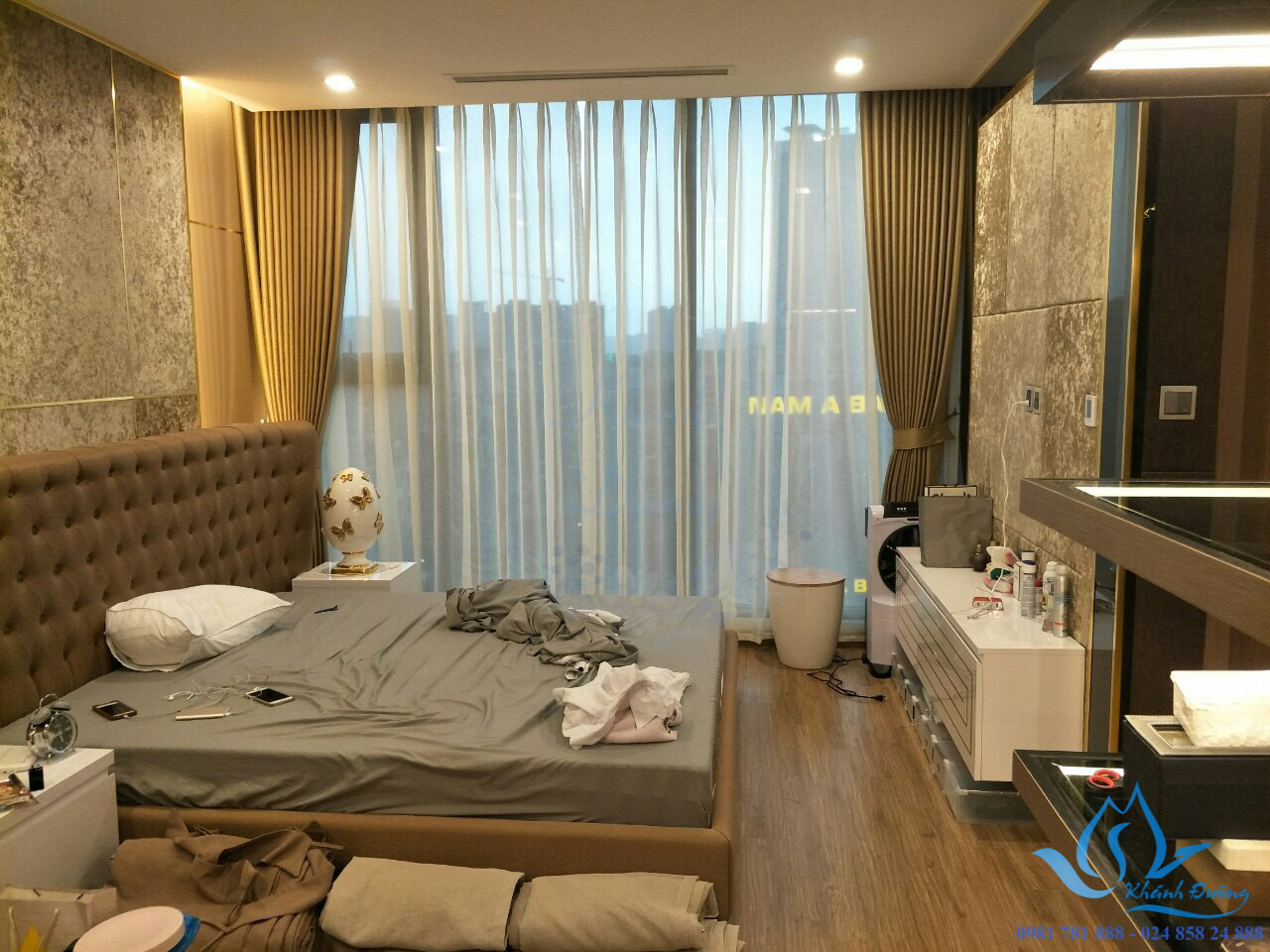 rèm vải chung cư cao cấp