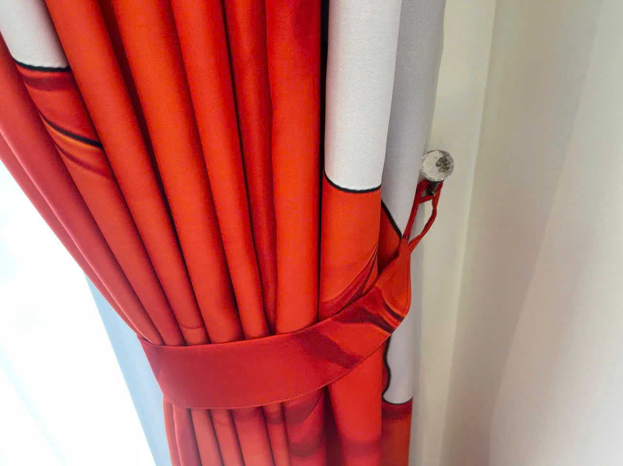 Rèm vải in trang 3D phong cách thời thượng tại Khuất Duy Tiến, Hà Nội